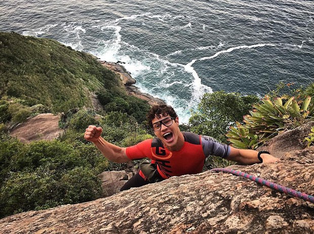O ator escalou o Pão de Açúcar (Foto: Reprodução Instagram)