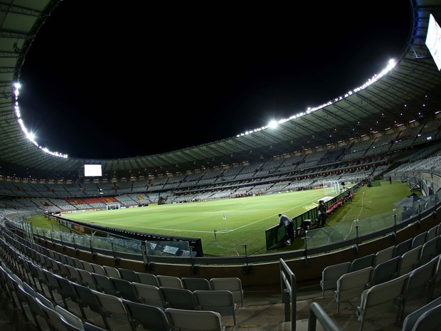 Vista geral do Estádio Governador Magalhãs Pinto (Mineirão), em Belo Horizonte (MG), local onde as seleções de Brasil e Chile se enfrentam em amistoso na noite desta quarta-feira, 24. (Foto: Heuler Andrey/Estadão Conteúdo)