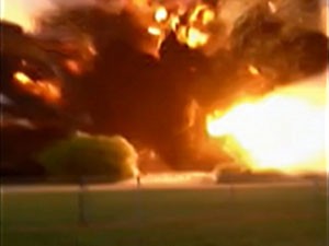 Pai e filha grava explosão em fábrica de fertilizantes no Texas (Foto: Reprodução/ BBC)