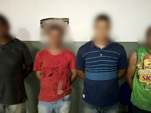 Quatro homens foram presos ao tentarem invadir garimpo ilegal em Pontes e Lacerda (Foto: Divulgação/Polícia Federal de MT)