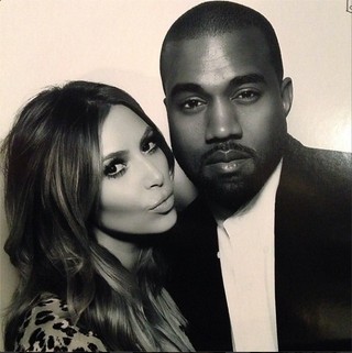 Kim Kardashian e Kanye West (Foto: Reprodução Instagram)