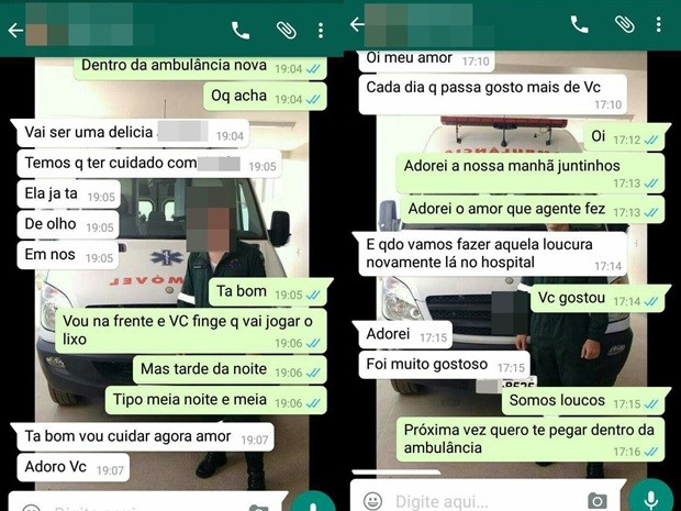 Supostas conversas mostram diálogo sobre relação dentro do hospital em Cajazeiras (Foto: Reprodução)