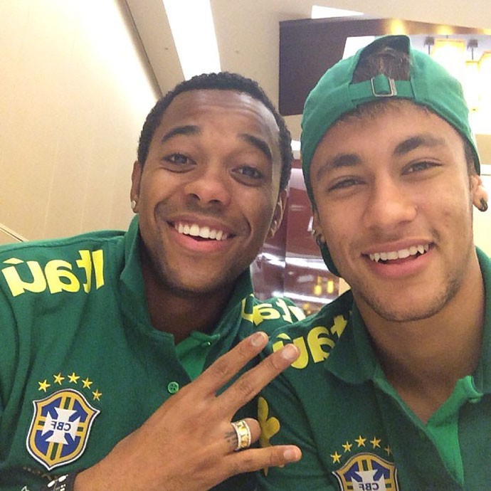 Neymar e Robinho (Foto: Reprodução / Instagram)