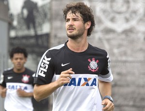 Alexandre Pato treino Corinthians (Foto: Daniel Augusto Jr. / Ag. Corinthians)