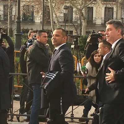 Pai Neymar Audiência Neymar Madri (Foto: Claudia Garcia) Pai Neymar Audiência Neymar Madri (Foto: Claudia Garcia)