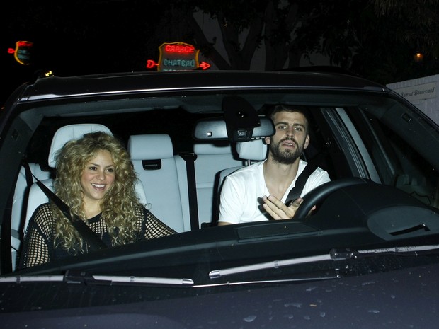 X17 - Shakira com Gerard Piqué em Los Angeles, nos Estados Unidos (Foto: X17/ Agência)