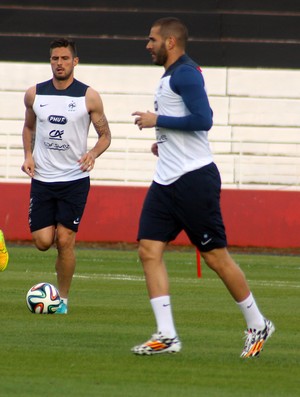 Benzema e Giroud: dupla tem dias contados? (Foto: Cleber Akamine)