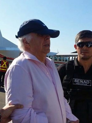 Ex-médico foi preso no Paraguai. (Foto: Divulgação/Secretaria Nacional de Antidrogas do Paraguai)