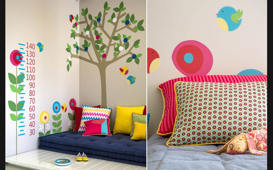 Adesivo de parede ? boa op??o para decorar o quarto das crian?as Decoracao De Quarto Infantil Misto ~ Adesivo de parede ? boa op??o para decorar o quarto das crian?as