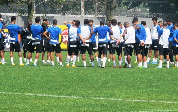 Claudinei Oliveira, elenco, treino do Santos (Foto: Fernando Prandi)