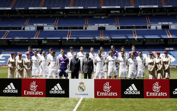 Apresentação novo uniforme Real Madrid (Foto: Agência EFE)