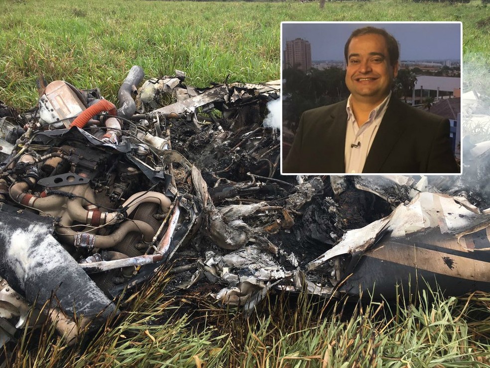 Empresário Luís Fernando, de Araçatuba, morreu em queda de avião em Coxim (MS) (Foto: Reprodução/TV TEM)