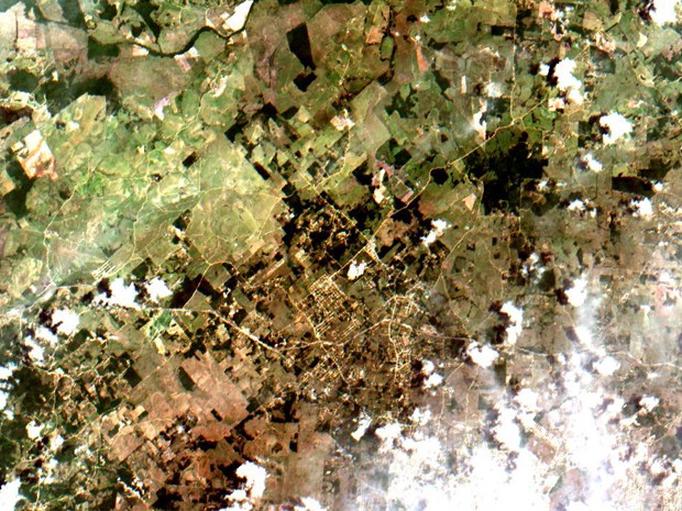 Primeiras imagens feitas pelo satélite Cbers-4 são divulgadas pelo Inpe (Foto: Divulgação/ Inpe)
