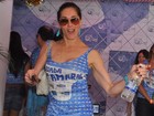 Monique Alfradique, Christiane Torloni e outros famosos curtem feijoada no Rio