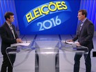 Candidatos a prefeito do Rio participam de debate na TV Globo 