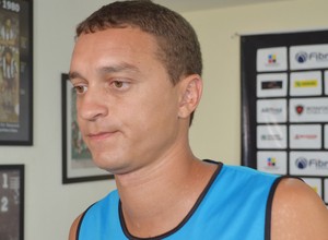 fausto, atacante do botafogo-pb, atacante fausto, botafogo-pb (Foto: Lucas Barros / Globoesporte.com/pb)