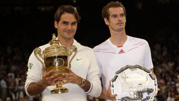 Tênis Roger Federer Andy Murray wimbledon 2012 (Foto: Agência Getty Images)