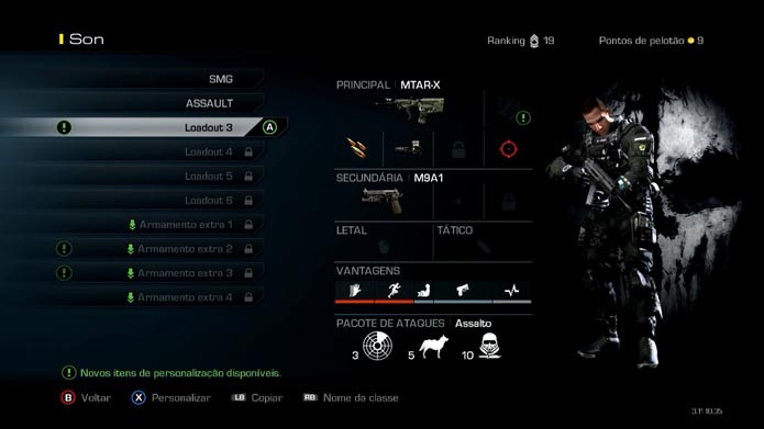 Call of Duty Ghosts: como criar e editar classes no game (Foto: Reprodução/Murilo Molina)