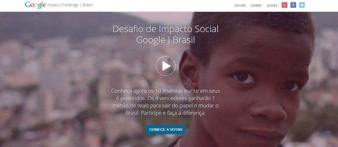 Desafio de Impacto Social Google Brasil vai premiar quatro ações de ONGs brasileiras com R$ 1 milhão (Foto: Reprodução/Google) Desafio de Impacto Social Google Brasil vai premiar quatro ações de ONGs brasileiras com R$ 1 milhão (Foto: Reprodução/Google)