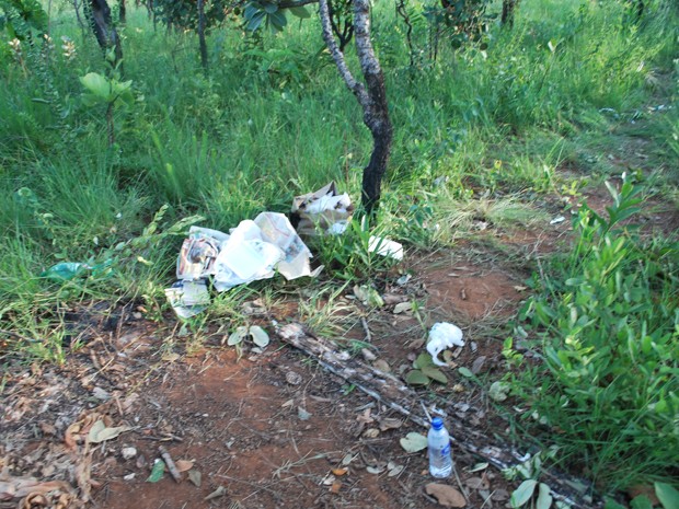 Área no Guará, Distrito Federal, onde vítima ficou até esta quarta-feira (19) (Foto: Polícia Civil/Divulgação) Área no Guará, Distrito Federal, onde vítima ficou até esta quarta-feira (19) (Foto: Polícia Civil/Divulgação)