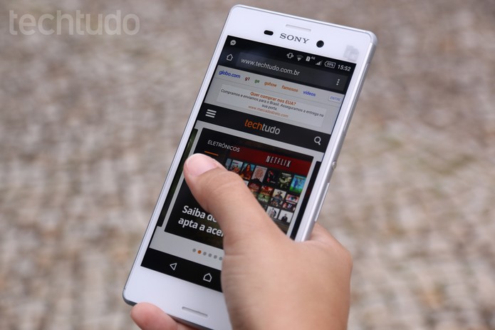 Xperia M4 Aqua (Foto: Carol Danelli/TechTudo) Xperia M4 Aqua (Foto: Carol Danelli/TechTudo)