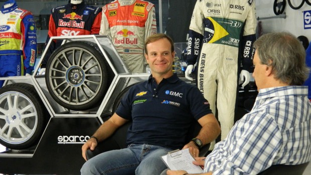 Barrichello no Linha de Chegada (Foto: Alexander Grünwald/Globoesporte.com)