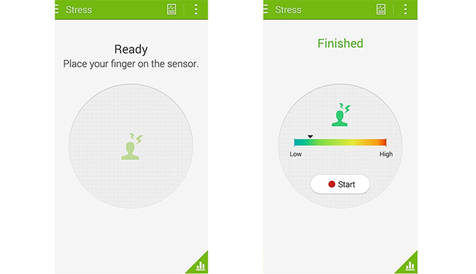 Aplicativo de saúde do Galaxy S5 agora sabe se o usuário está estressado (Foto: Reprodução/Engadget)