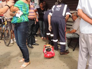 Duas pessoas ficaram feridas (Foto: Lay Amorim / Brumado Notícias)