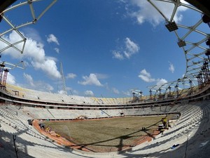 Estádio da Arena da Amazônia está com 86,98% da obra concluída (Foto: Alex Pazuelo/Agecom)