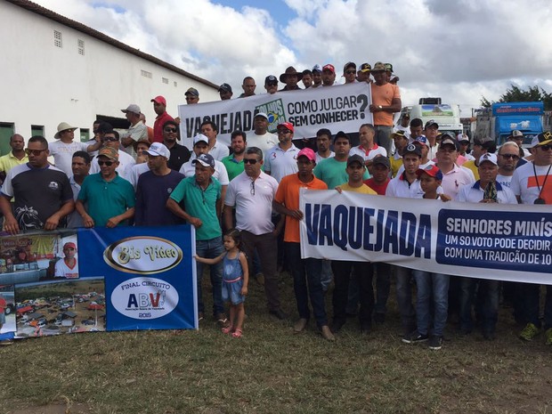 Grupo está preocupado após decisão do STF de proibir vaquejadas no Ceará (Foto: Renata Maia/ TV Subaé)