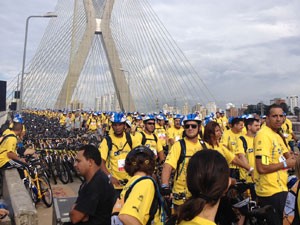 bike tour (Foto: Tatiana Santiago/G1)