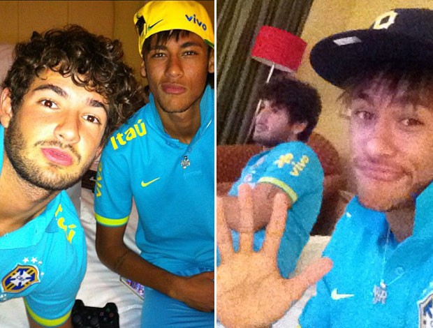 Neymar e Pato, Seleção Brasileira (Foto: Reprodução / Instagram)