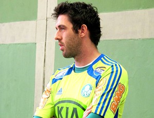 Bruno goleiro do Palmeiras no treino (Foto: Diego Ribeiro / Globoesporte.com)
