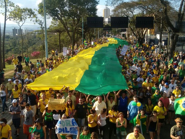 Resultado de imagem para manifestação verde e amarela