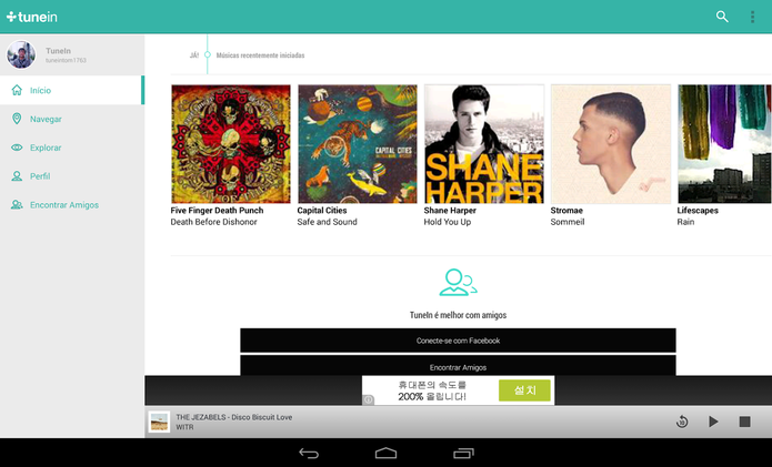 TuneIn Radio (Foto: Reprodução) TuneIn Radio (Foto: Reprodução)