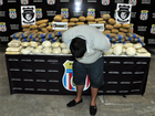 Taxista suspeito de distribuir drogas é preso com 200 kg de entorpecentes