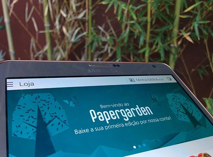 Papergarden é uma banca de revista para donos do Galaxy Tab S (Foto: Paulo Alves/TechTudo)