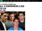 Os quatro nadadores mentiram a comitê dos EUA sobre assalto, diz site