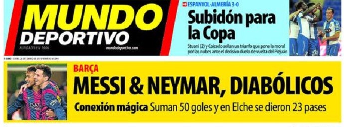 Neymar Mundo Deportivo (Foto: Reprodução)