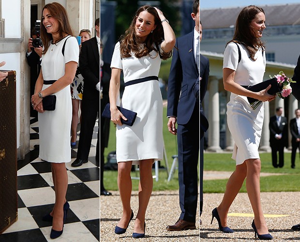 Kate Middleton wears a dress on sale (Photo: Playback)