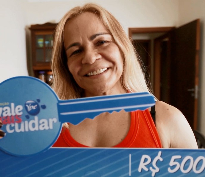 Alcileide de Taubaté(SP) é a ganhadora da casa e R$ 500 mil na Promoção Ypê Vale Mais Cuidar (Foto: Divulagação)
