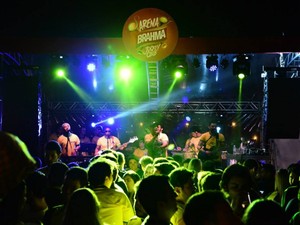 Arena Brahma, localizada no Jockey Club, em festa após o jogo da seleção brasileira (Foto: Rodrigo Trevisan)