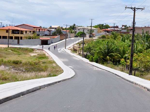 Obras de pavimentação foram realizadas no município (Foto: Marcelo Ferrão/Divulgação)