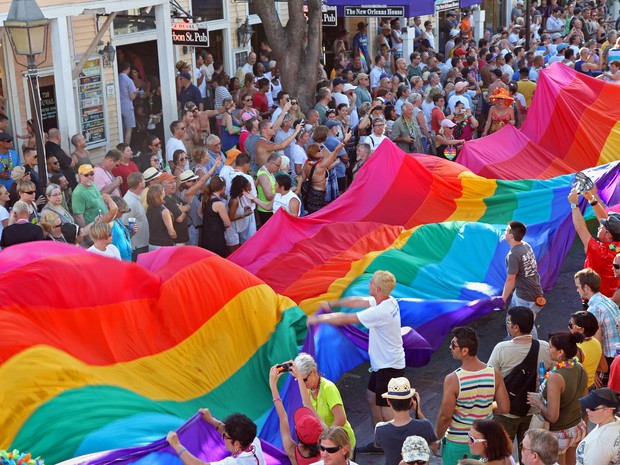 Parada Gay na Flórida, nos EUA (Foto: Getty Images)