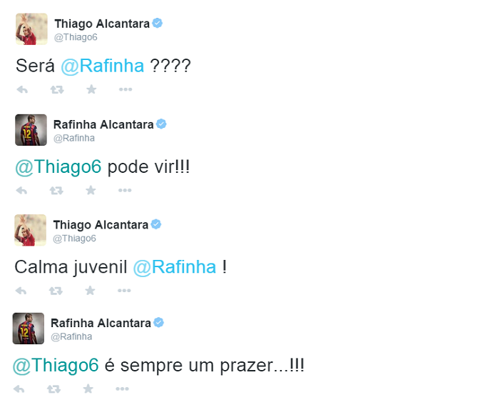 Thiago e Rafinha Alcântara