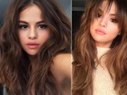Selena Gomez muda o visual e adota franjinha