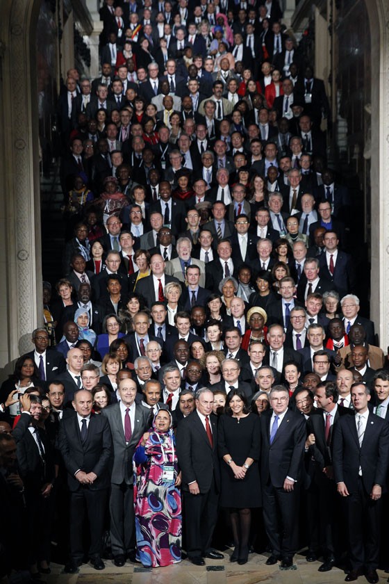 Representantes dos 195 países na COP 21 (Foto: Thierry Chesnot/Getty Images)