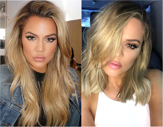 Khloe Kardashian: antes e depois (Foto: Reprodução / Instagram)