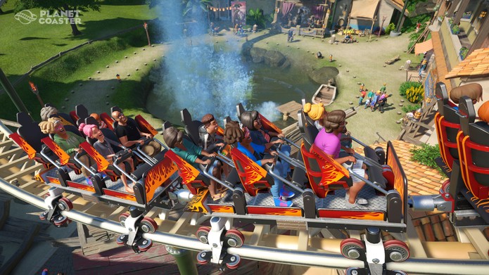 Planet Coaster conta com vários modos de jogo bastante divertidos (Divulgação/Steam)