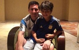 Messi e cauan, filho de deivid (Foto: Deco)
